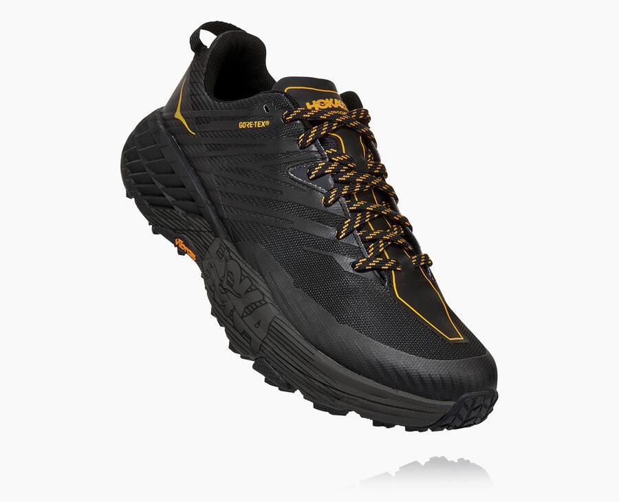 Trail Shoes Mens - Hoka One One Speedgoat 4 GORE-TEX - Black - SDYLQXC-18